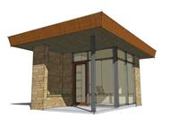 This is a 3D rendering of these Small House Plans.