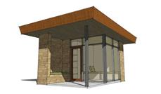 This is a 3D rendering of these Small House Plans.