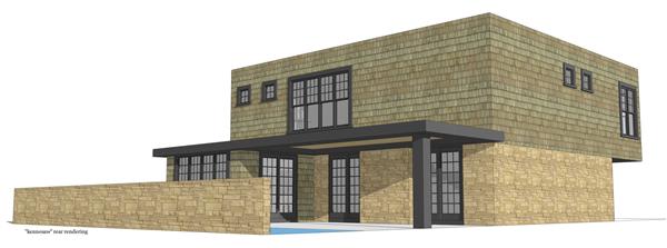 Home Plan Rear Elevation