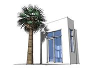 This is the front elevation of these Small House Plans.