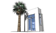 This is the front elevation of these Small House Plans.