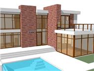 This is a computer rendering of the 1978 Modern Homeplans.