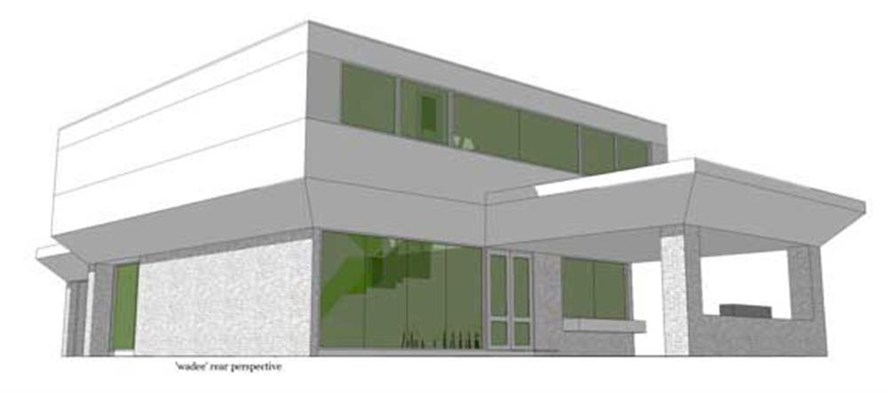 Home Plan Rear Elevation