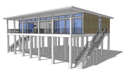 Color Rendering of this house plan