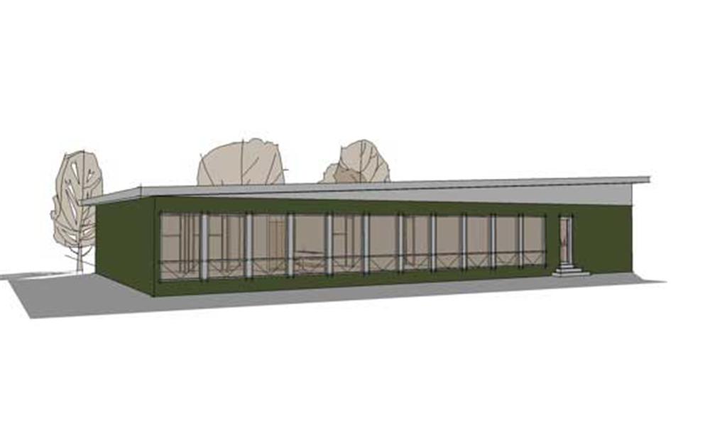 Home Plan Rear Elevation