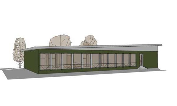 Home Plan Rear Elevation