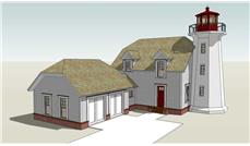 main image for cape code light house plan DT-0061