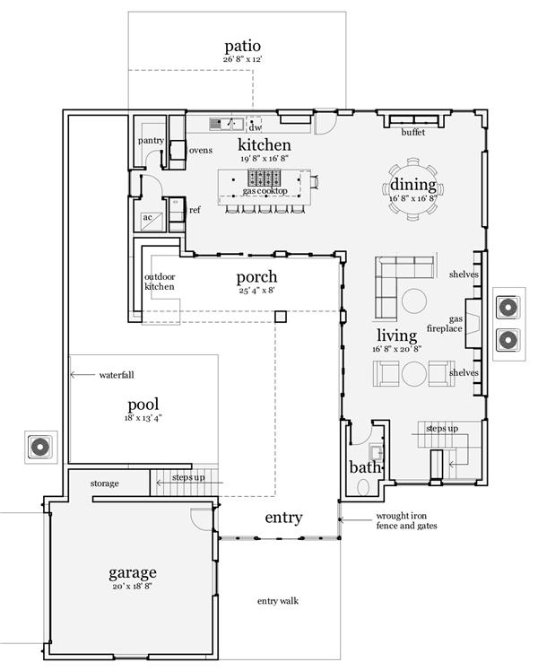 116-1078 house plan first floor