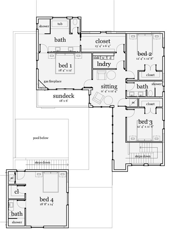 116-1078 house plan second story