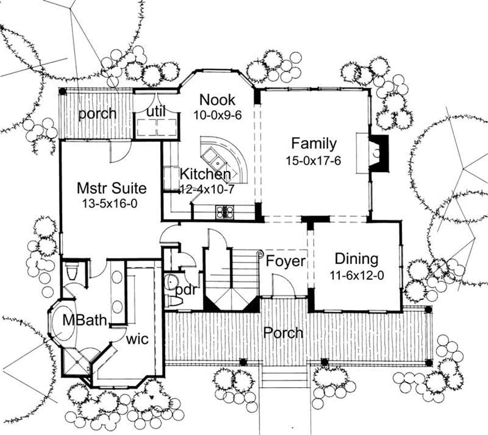 Main Floor Plan DW1899