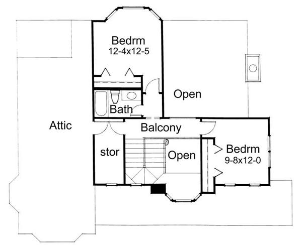 Second Floor Plan DW1899