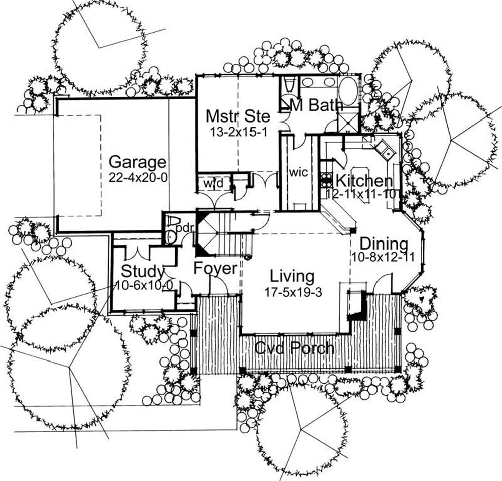 Main Floor Plan DW1898