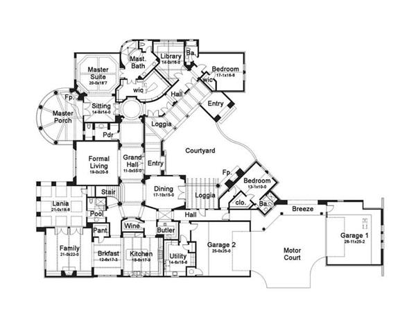 Main Floor Plan DW8205