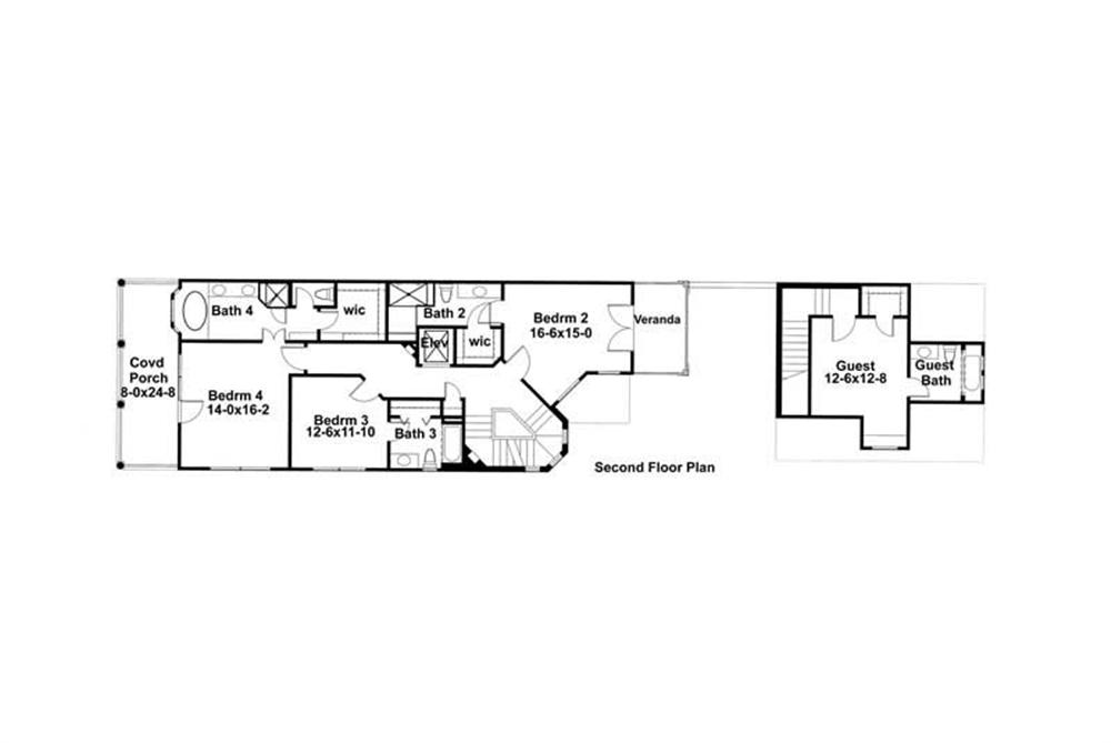 Second Floor Plan DW3967
