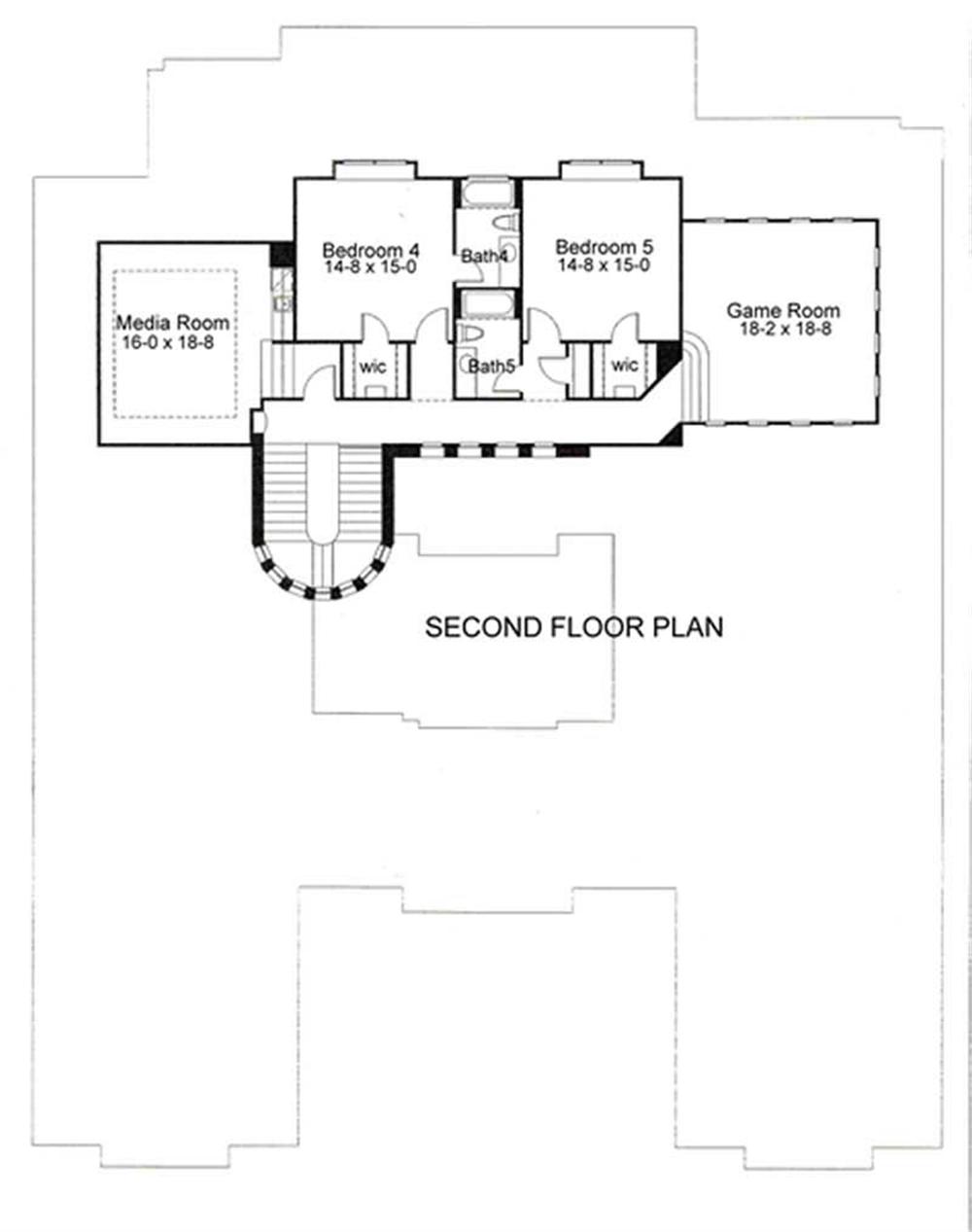 Second Floor Plan DW6804