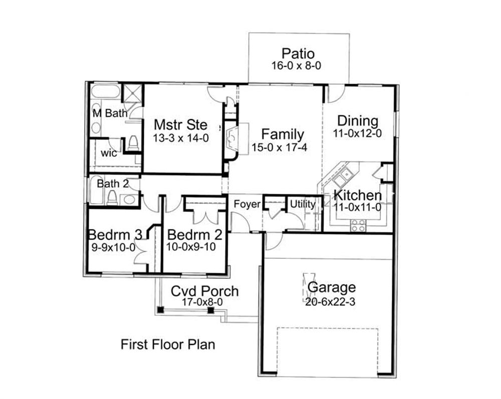 Main Floor Plan DW1356