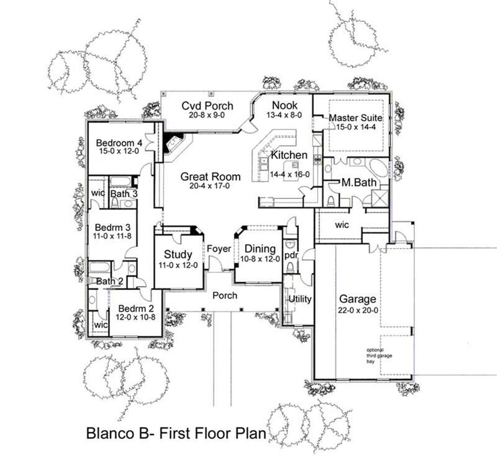 Main Floor Plan DW2995 B