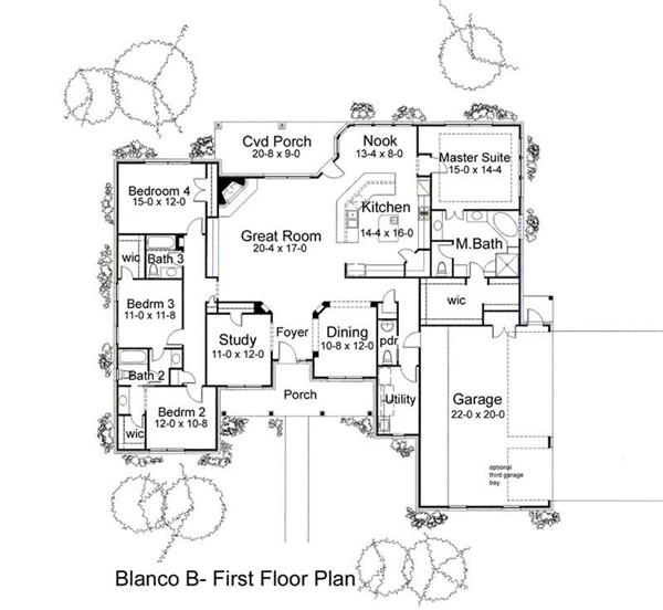 Main Floor Plan DW2995 B