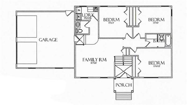 House Plan CR-502 Lower Level