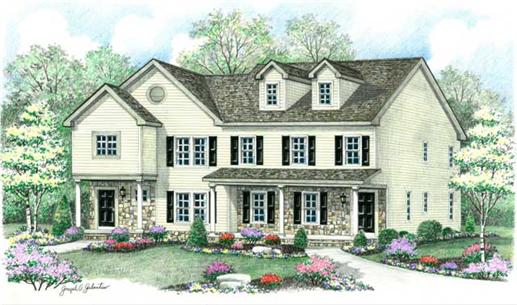 Main image for multi-unit house plans # CR-606