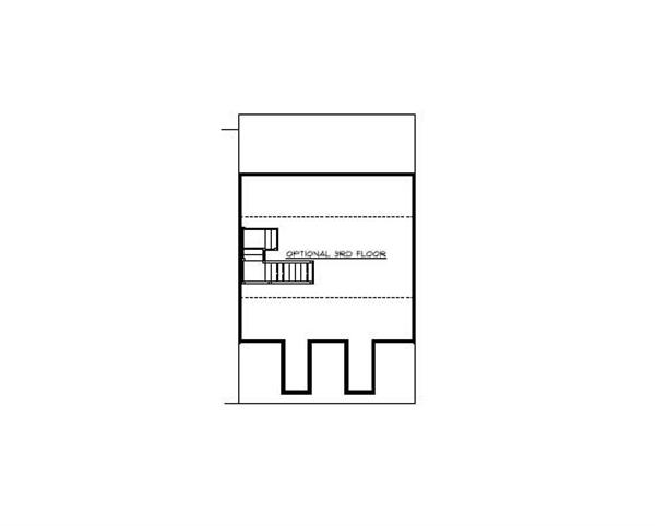 Floor Plan Third Story for multi-unit homeplans # CR-606