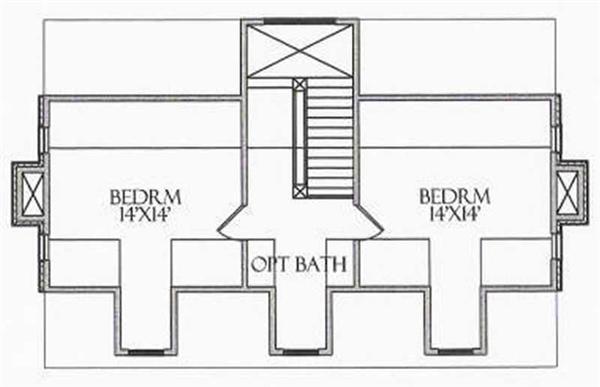 House Plan CR-508 Third Floor Plan
