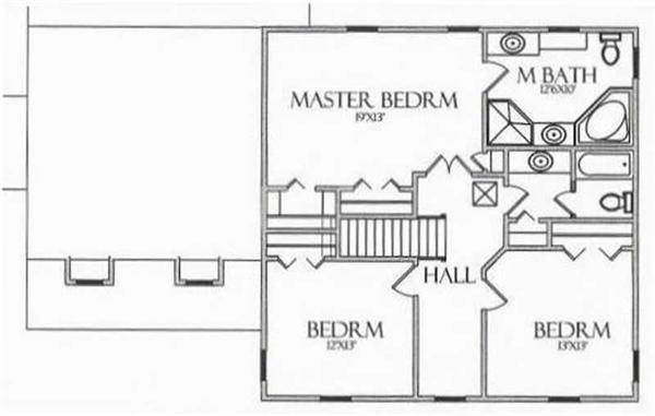 House Plan CR-504 Second Floor Plan