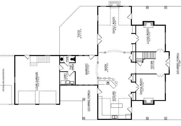 Floor Plan First Story for country house plans # CR-534-A