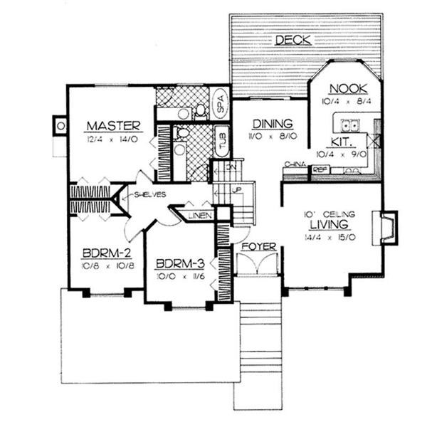 Home Plan : # 119-1130 Main Floor Plan