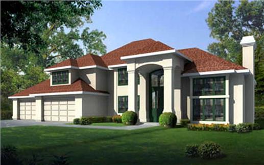 European home plans DDI93-212 color image.