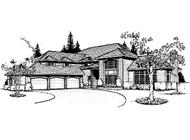 Prairie homeplans DDI89-201 rendering.