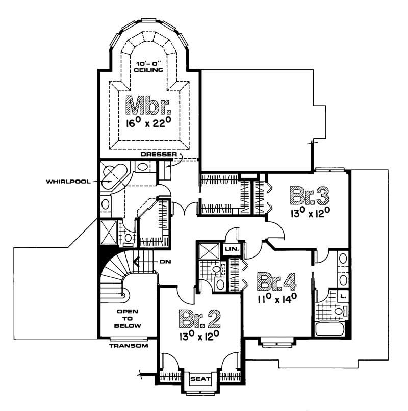 Upper Level Floor Plan