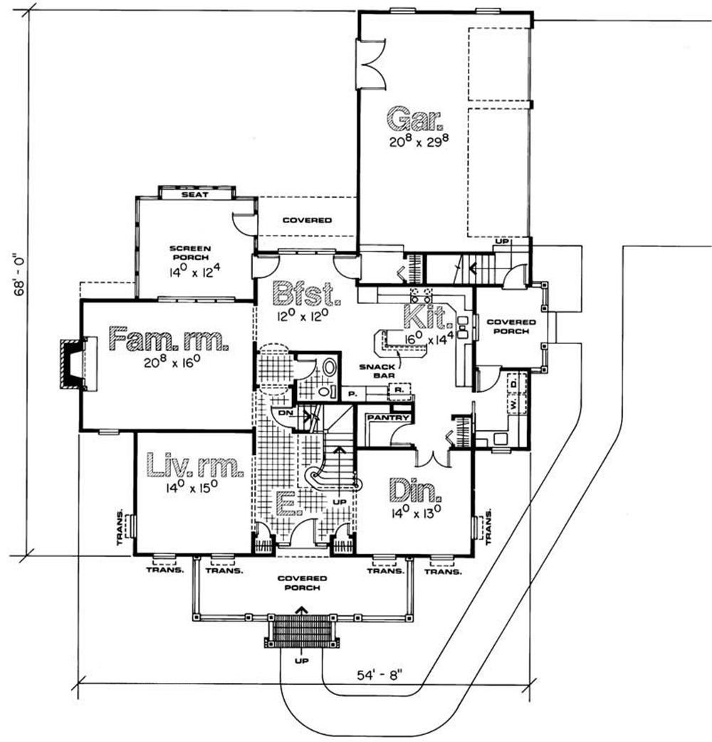 House Plan 1201614 4 Bedroom, 3273 Sq Ft Colonial