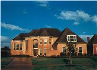 European houseplans Crescent Manor color rendering.