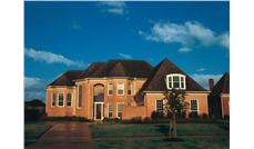 European houseplans Crescent Manor color rendering.