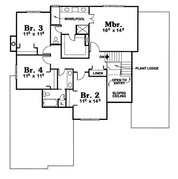 Upper Level Floor Plan