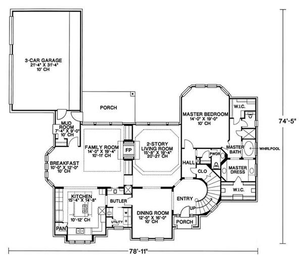 Main Level Floor Plan