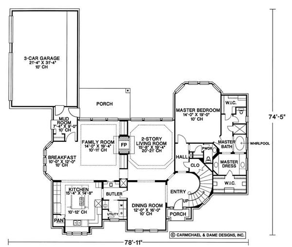 Main Level Floor Plan