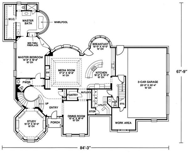 Home Plan : # 120-1948 First Story