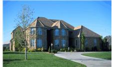 This image shows the front elevation of this set of European Style Home Plans, French Plans, 1-1/2 Story Designs.