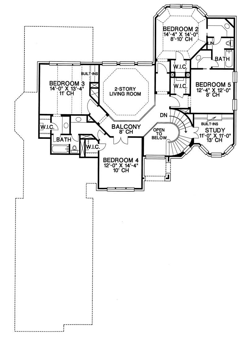 House Plan 1201980 5 Bedroom, 3517 Sq Ft Luxury