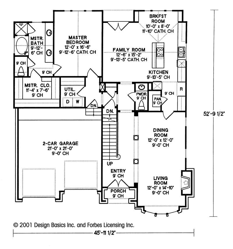 House Plan 1202018 3 Bedroom, 2114 Sq Ft European