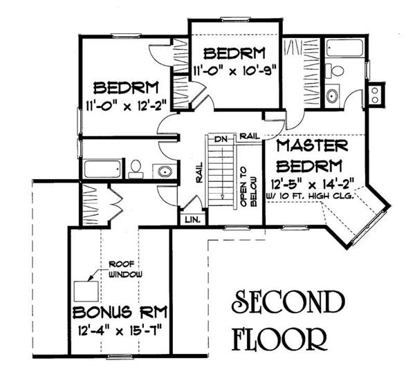 Second Level Floor Plan