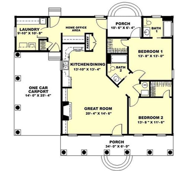 HOME PLAN THE CITRONELLE