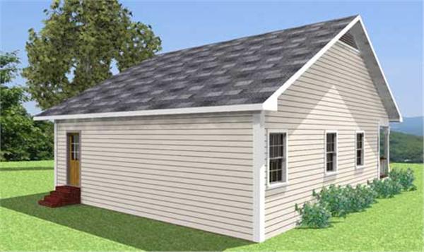 Home Plan Rear Elevation