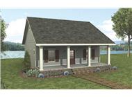This is a computerized rendering of these Country House Plans.