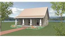 This is a 3D computer rendering of these Country House Plans.