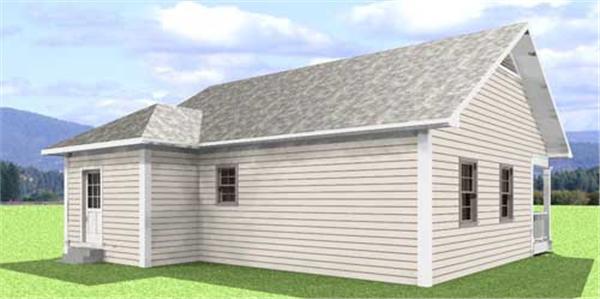 Home Plan Rear Elevation