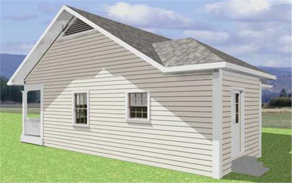 Home Plan Rear Elevation