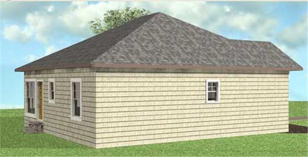 Home Plan Rear Elevation